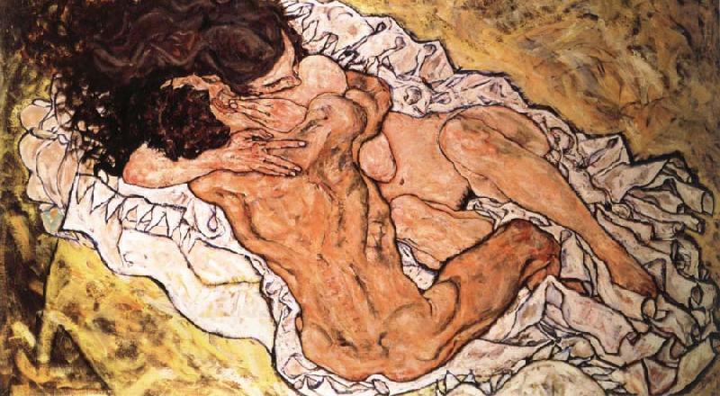 Egon Schiele the embrace china oil painting image